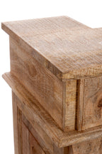 J-LINE BAR CABINET 2 DRAWERS RECTANGULAR WOOD NATURAL - Tuincentrum Lopik