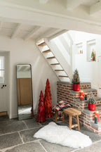 J-LINE KERSTBOOMSTUKKEN HOUT ROOD GROOT - Tuincentrum Lopik