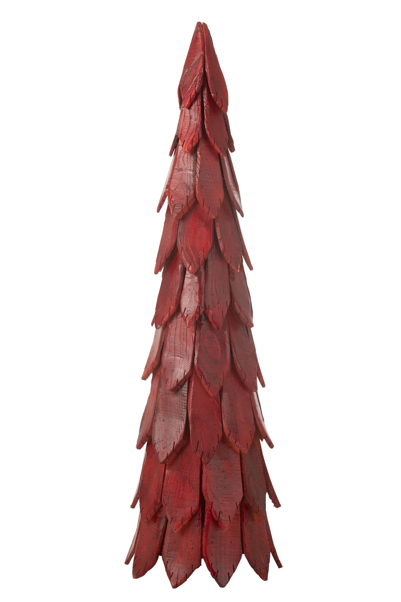 J-LINE KERSTBOOMSTUKKEN HOUT ROOD GROOT - Tuincentrum Lopik