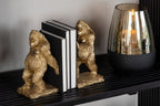 J-LINE BOEKSTEUN GORILLA RESIN GOUD SET 2 - Tuincentrum Lopik