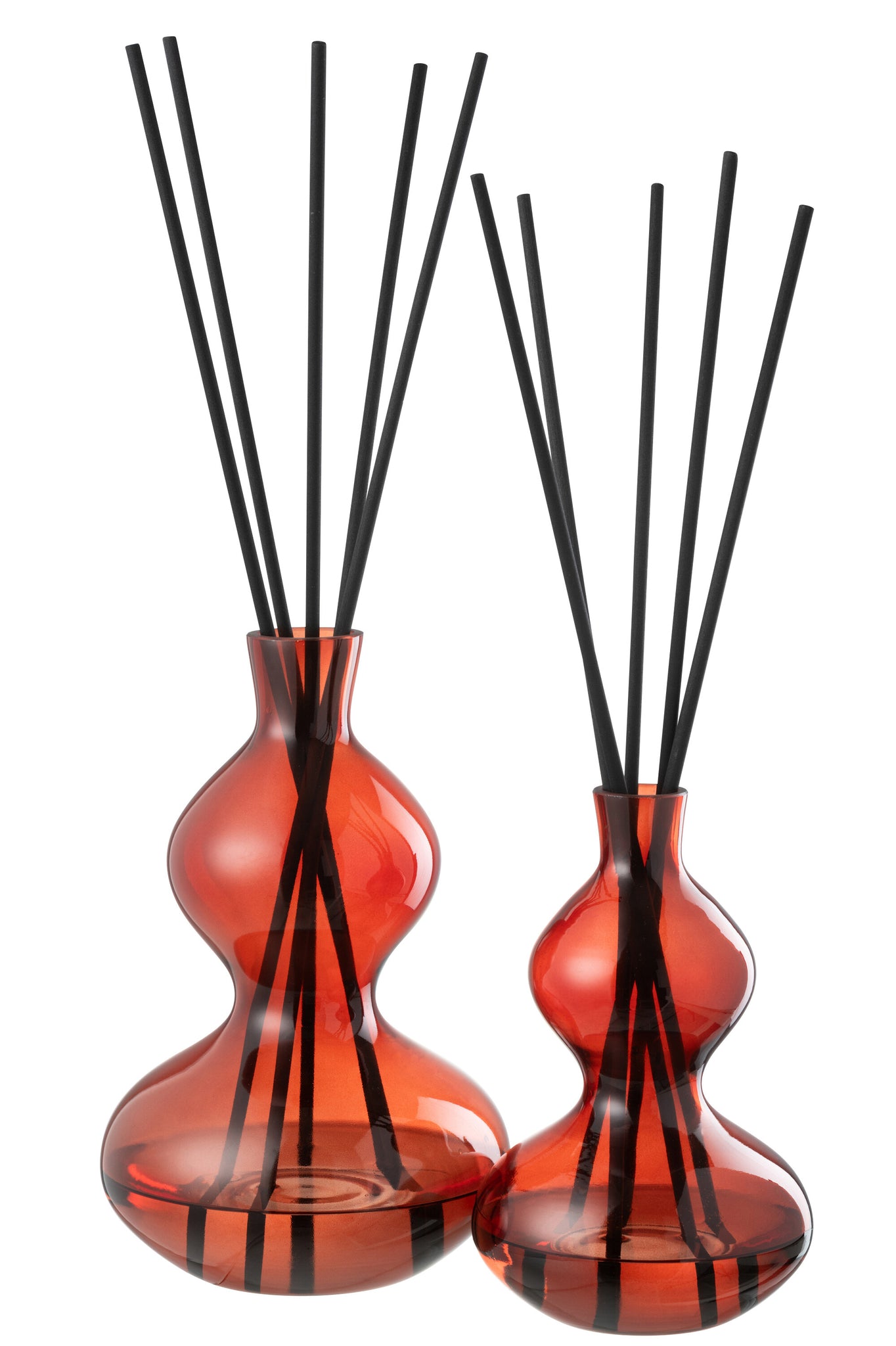 J-LINE GEUROLIE OLIVE & FRANKINCENSE GLASS RED LARGE - Tuincentrum Lopik
