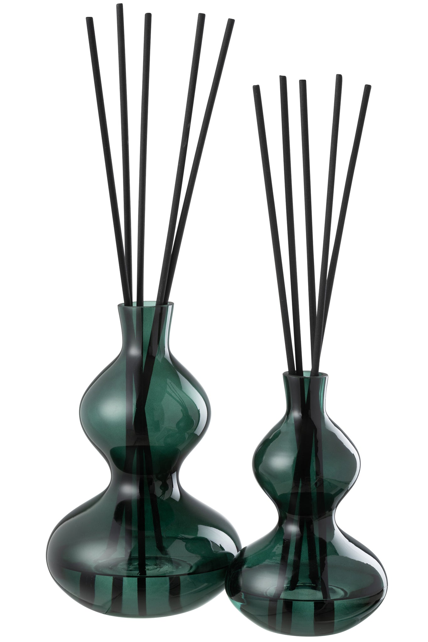 J-LINE GEUROLIE CEDAR BREEZE – GLAS DONKERGROEN LARGE - Tuincentrum Lopik