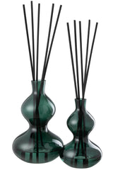 J-LINE GEUROLIE CEDAR BREEZE – GLAS DONKERGROEN LARGE - Tuincentrum Lopik