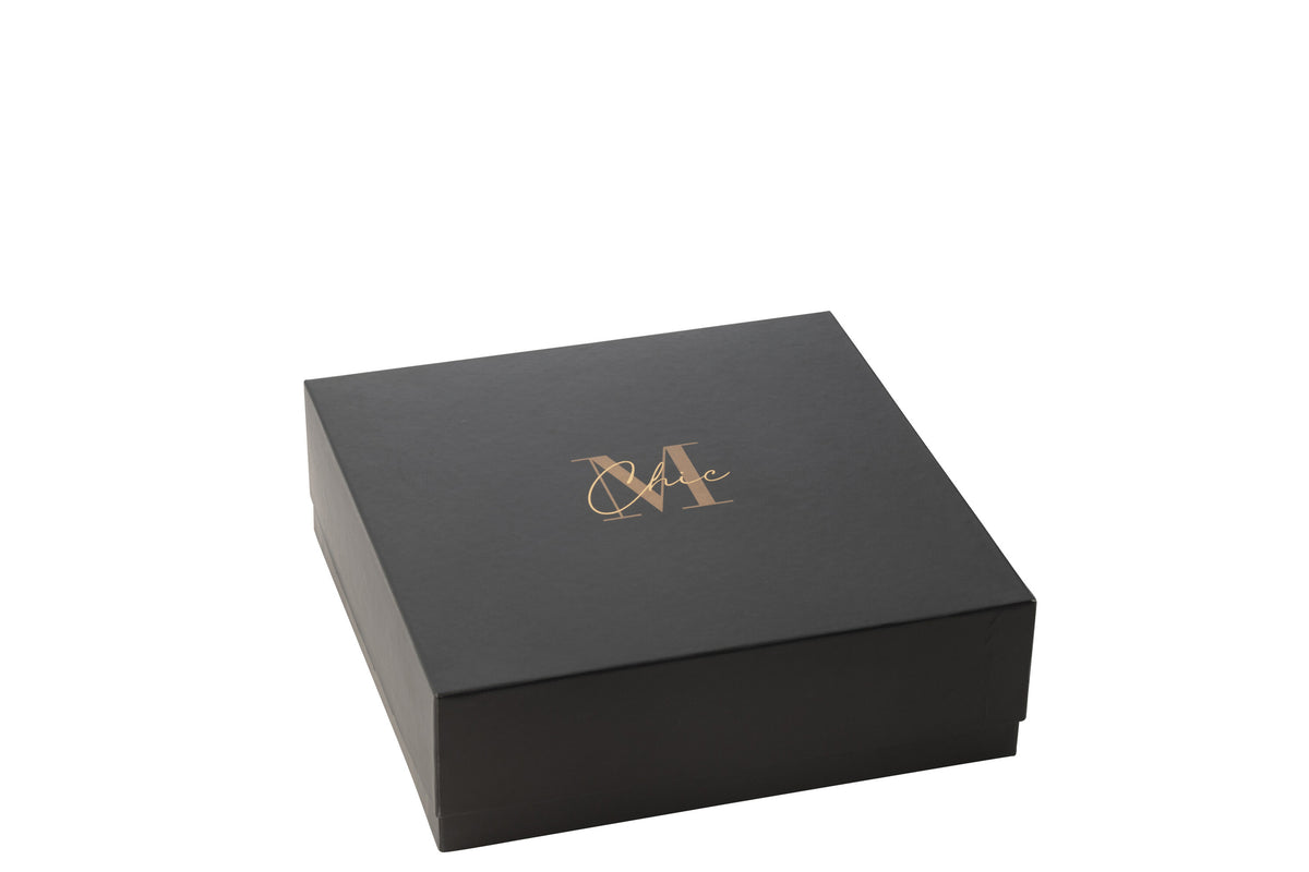 Scented Candle M-Chic Glass Gold/Black Large-40H - Tuincentrum Lopik