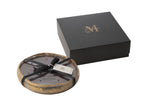 Scented Candle M-Chic Glass Gold/Black Large-40H - Tuincentrum Lopik