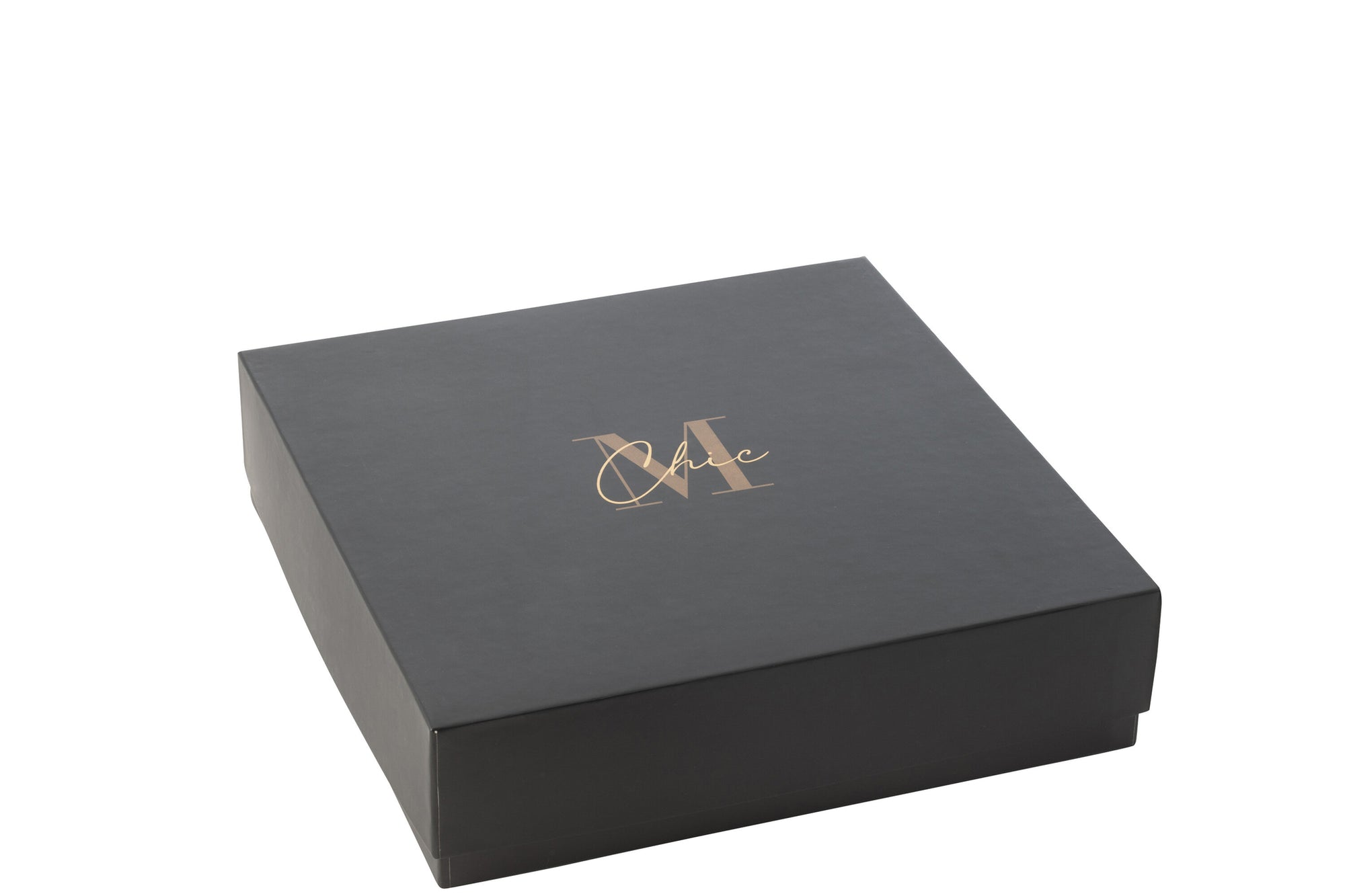 J-LINE SCENTED CANDLE M-CHIC GLASS GOLD/BLACK EXTRA LARGE - 35 HOURS - Tuincentrum Lopik