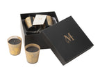 J-LINE SET 4 GEURKAARSEN M-CHIC GLAS GOUD/ZWART OUD & AMBER 20 UUR - Tuincentrum Lopik