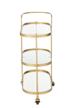 J-LINE BARCART OVAAL METAAL/SPIEGEL GOUD L71XB33XH84CM - Tuincentrum Lopik