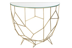 J-LINE CONSOLE MOZA METAAL/GLAS GOUD - Tuincentrum Lopik