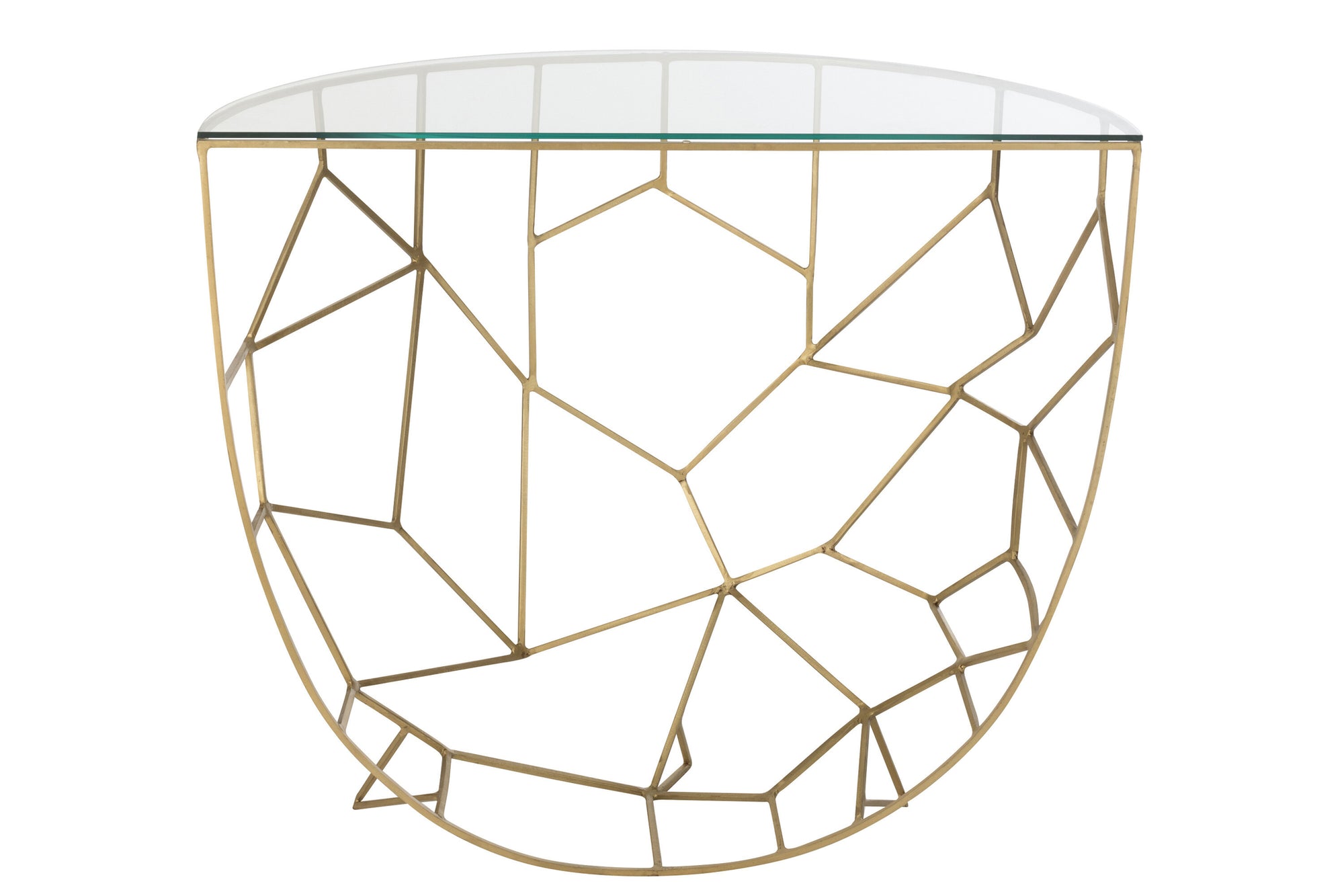 J-LINE CONSOLE MOZA METAAL/GLAS GOUD - Tuincentrum Lopik