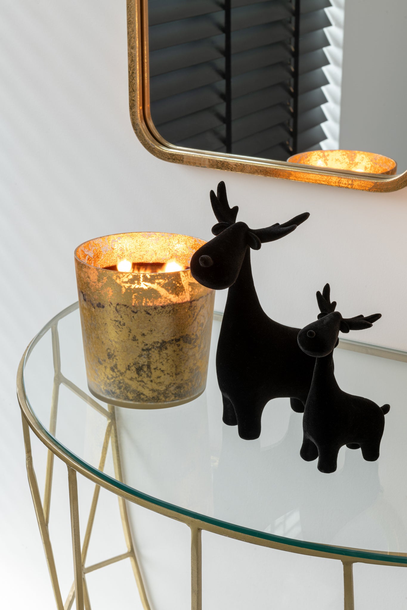 J-LINE CONSOLE MOZA METAAL/GLAS GOUD - Tuincentrum Lopik