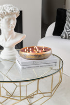 Tafel Moza Metaal/Glas Goud - Tuincentrum Lopik