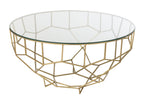 Tafel Moza Metaal/Glas Goud - Tuincentrum Lopik