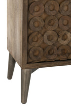 J-LINE KAST 2 DEUREN MANGOHOUT/MDF BRUIN 90 X 45 X 113 CM - Tuincentrum Lopik