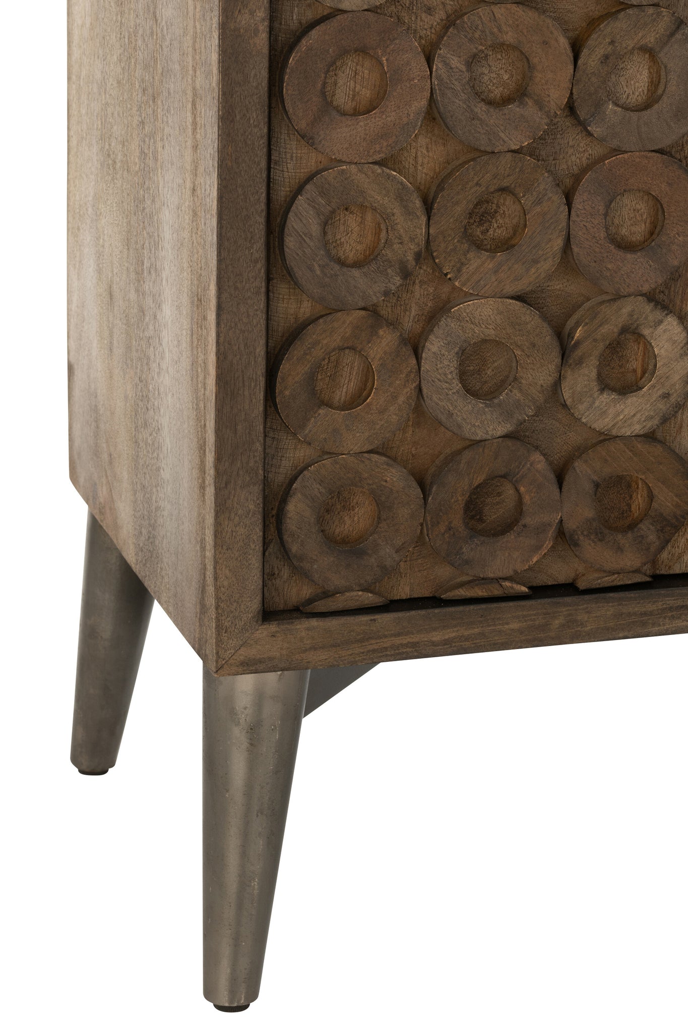 J-LINE KAST 2 DEUREN MANGOHOUT/MDF BRUIN 90 X 45 X 113 CM - Tuincentrum Lopik