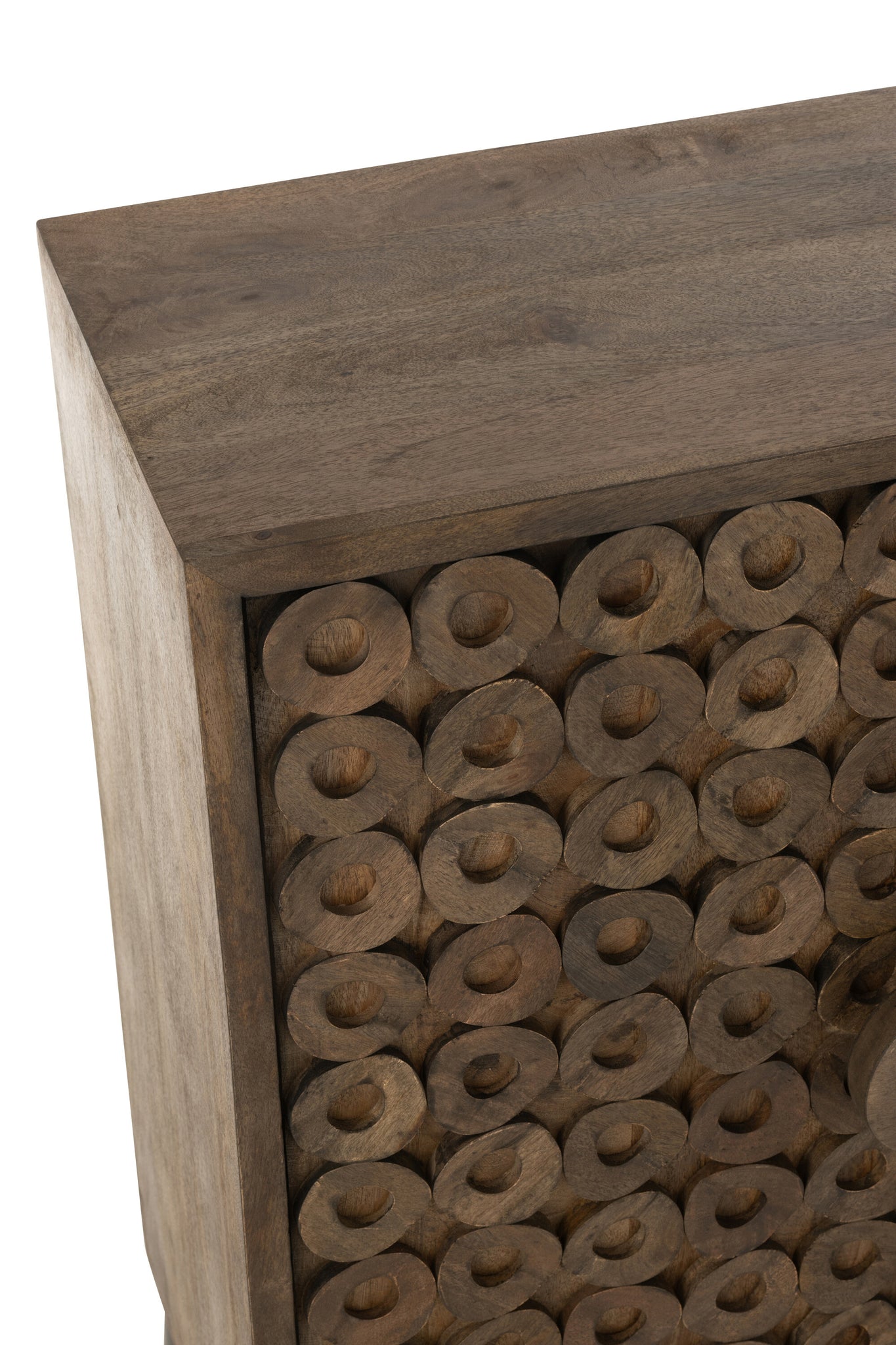 J-LINE KAST 2 DEUREN MANGOHOUT/MDF BRUIN 90 X 45 X 113 CM - Tuincentrum Lopik