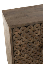 J-LINE KAST 2 DEUREN MANGOHOUT/MDF BRUIN 90 X 45 X 113 CM - Tuincentrum Lopik