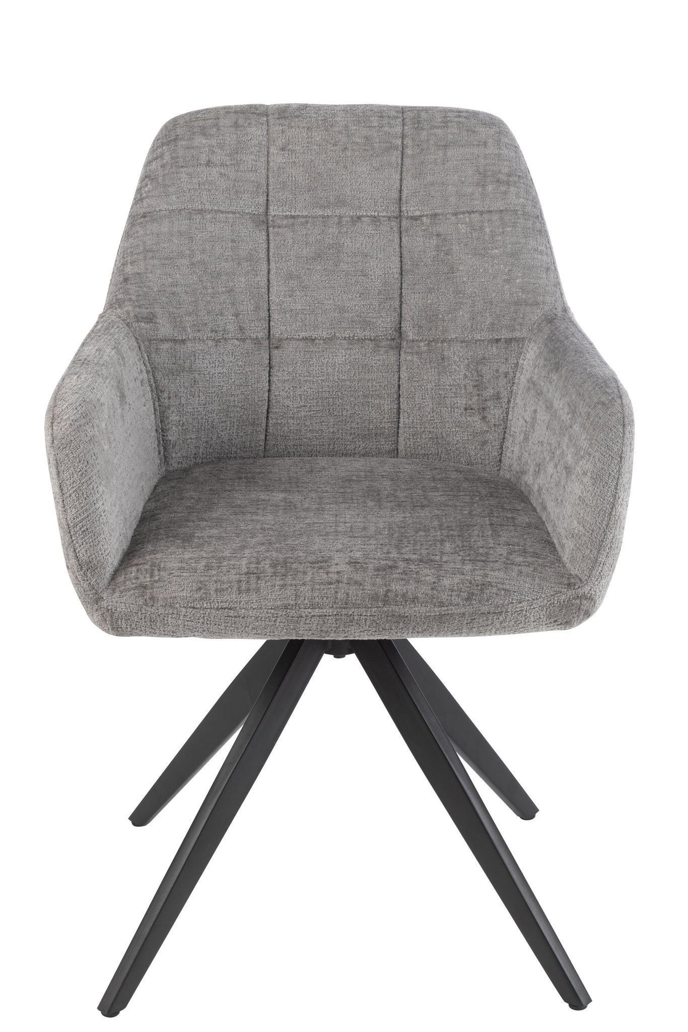 J-LINE STOEL LOUNA IJZER/ACRYL GRIJS 56.5X58X85CM - Tuincentrum Lopik