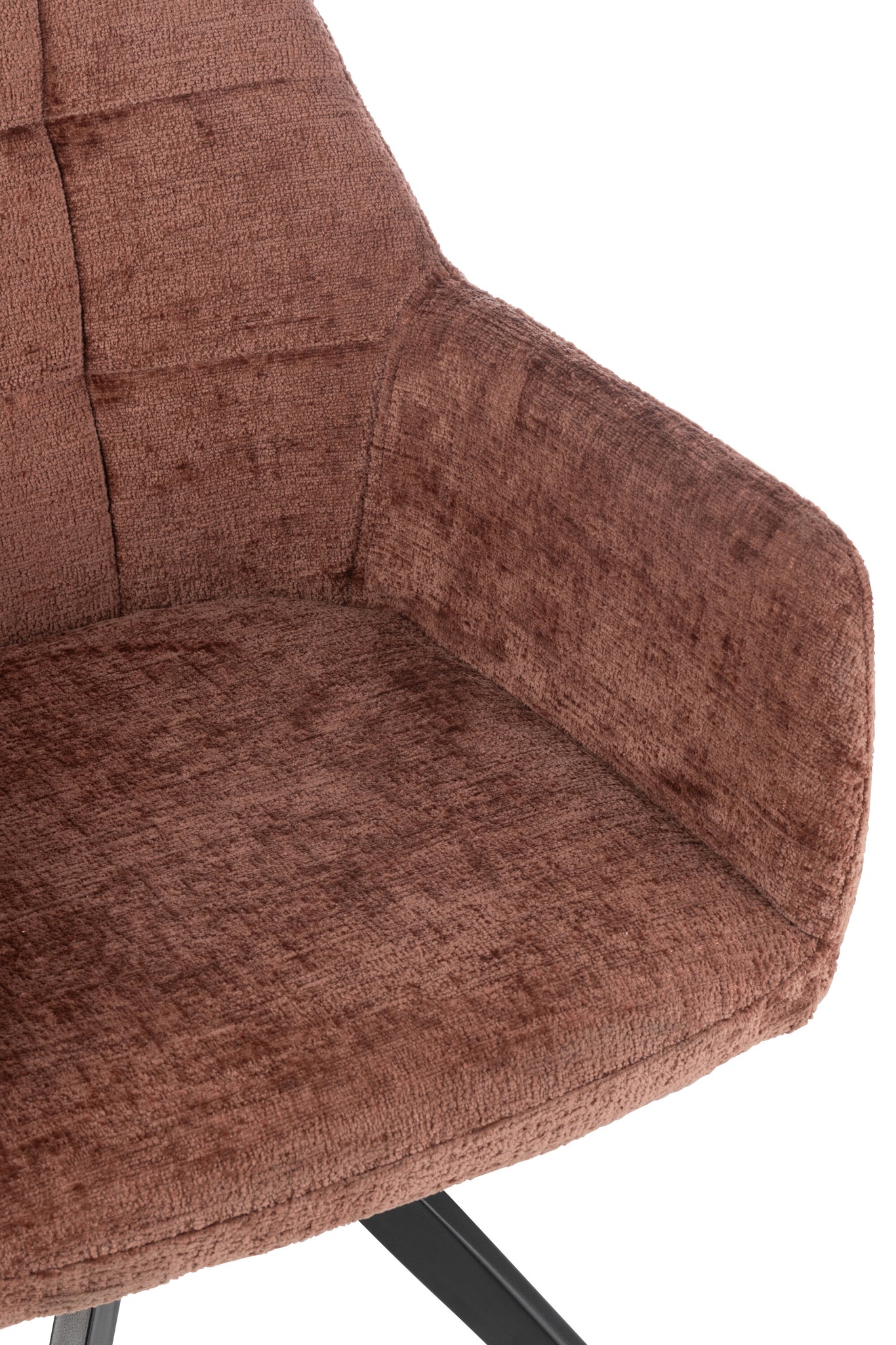 Stoel Louna ijzer/acryl bruin - Tuincentrum Lopik