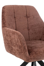 Stoel Louna ijzer/acryl bruin - Tuincentrum Lopik