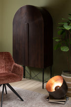 Stoel Louna ijzer/acryl bruin - Tuincentrum Lopik