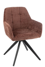 Stoel Louna ijzer/acryl bruin - Tuincentrum Lopik