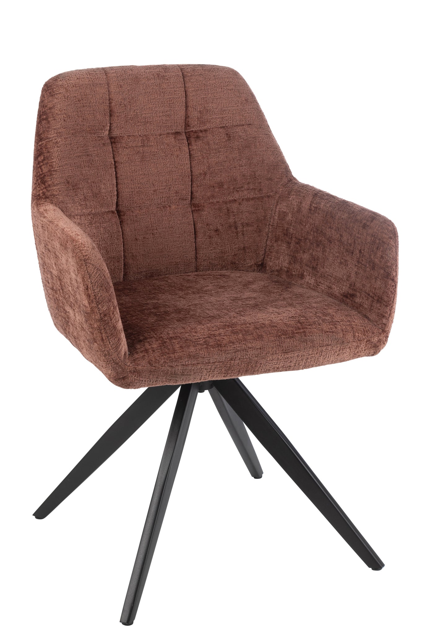 Stoel Louna ijzer/acryl bruin - Tuincentrum Lopik