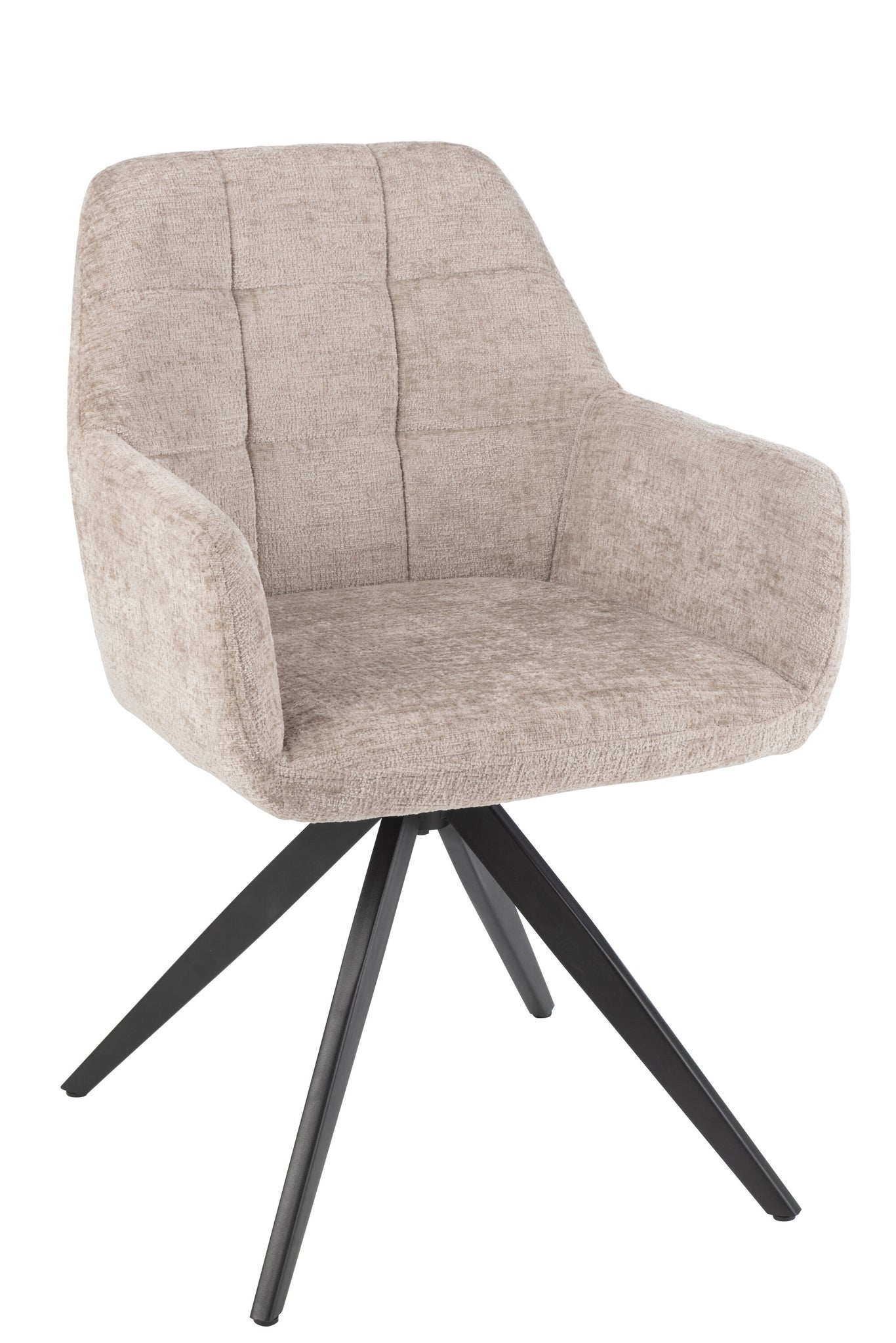 J-LINE STOEL LOUNA IJZER/ACRYL DONKERGRIJS 56.5X58X85CM - Tuincentrum Lopik