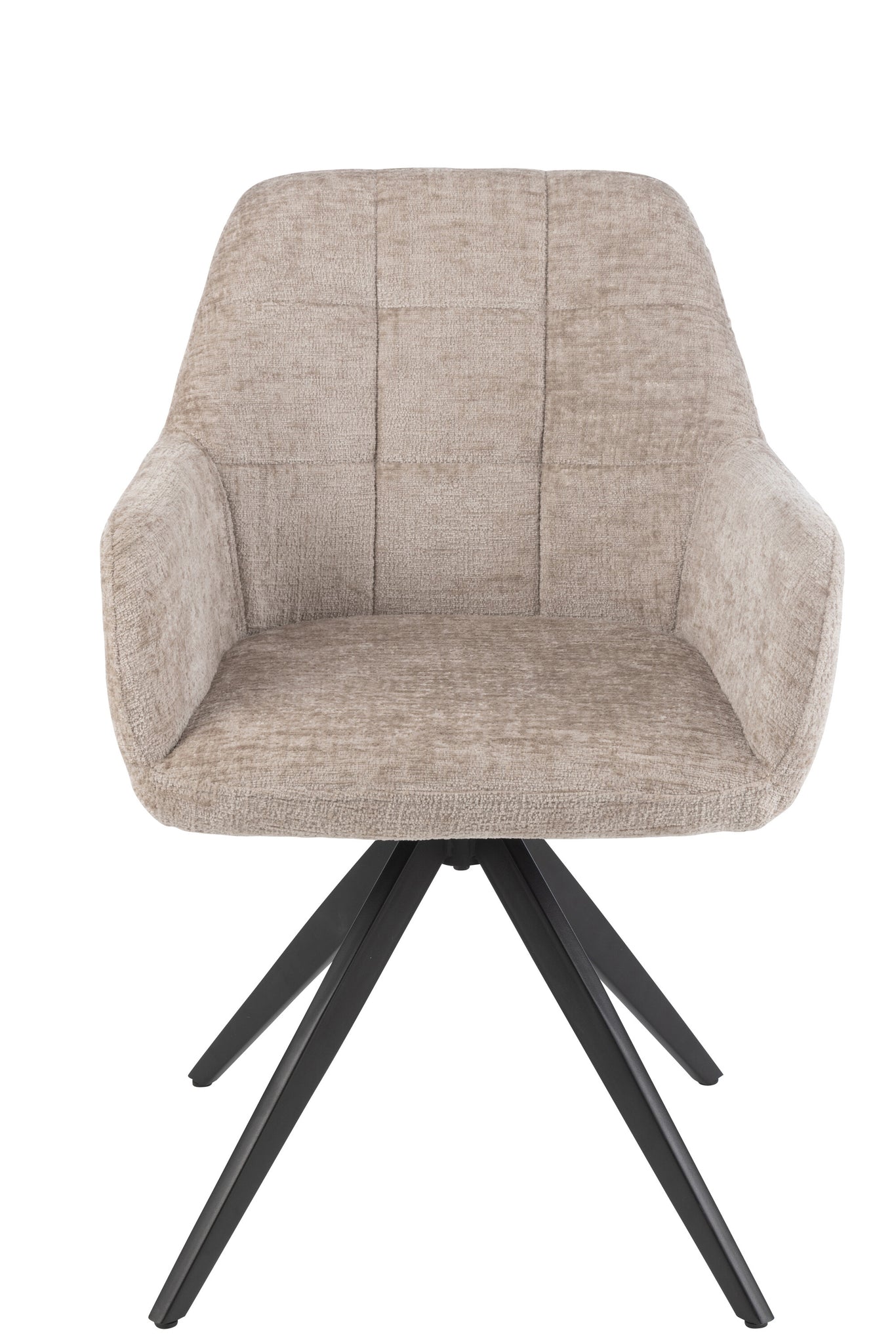 J-LINE STOEL LOUNA IJZER/ACRYL DONKERGRIJS 56.5X58X85CM - Tuincentrum Lopik