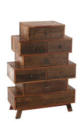 Shelf Vinto Recycled Wood Natural - Tuincentrum Lopik