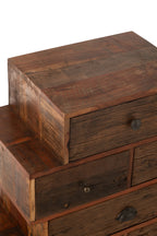 Shelf Vinto Recycled Wood Natural - Tuincentrum Lopik