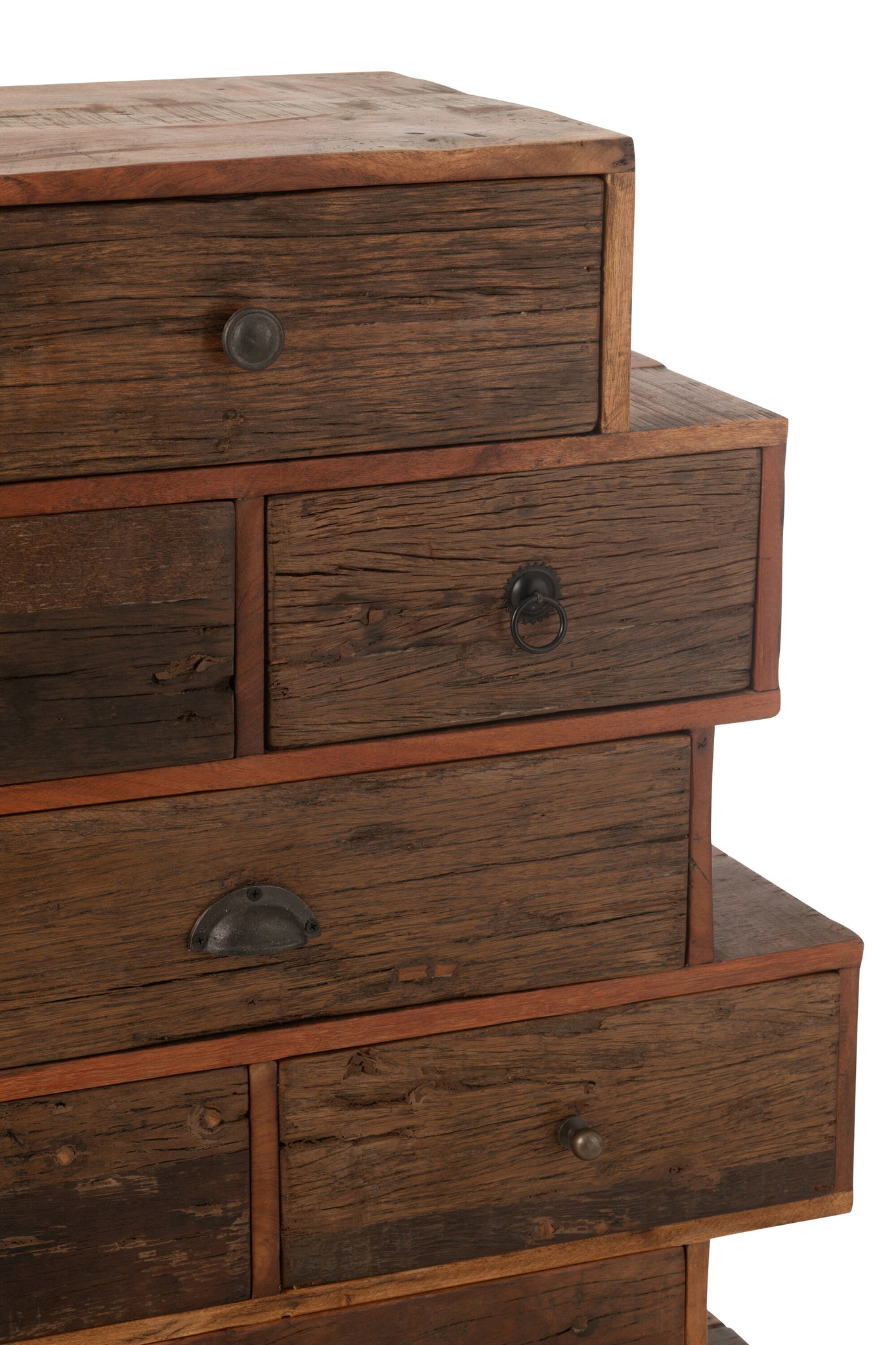 Shelf Vinto Recycled Wood Natural - Tuincentrum Lopik