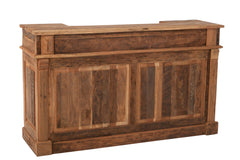 J-LINE BAR 2 LADES GERECYCLED HOUT NATUREL L180XB55XH106CM - Tuincentrum Lopik