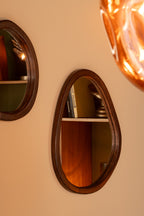 J-LINE SPIEGEL WHISP MANGO HOUT/MDF BRUIN KLEIN - Tuincentrum Lopik