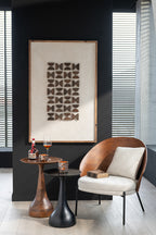 Loungestoel Lone Ply hout/metaal bruin/grijs - Tuincentrum Lopik