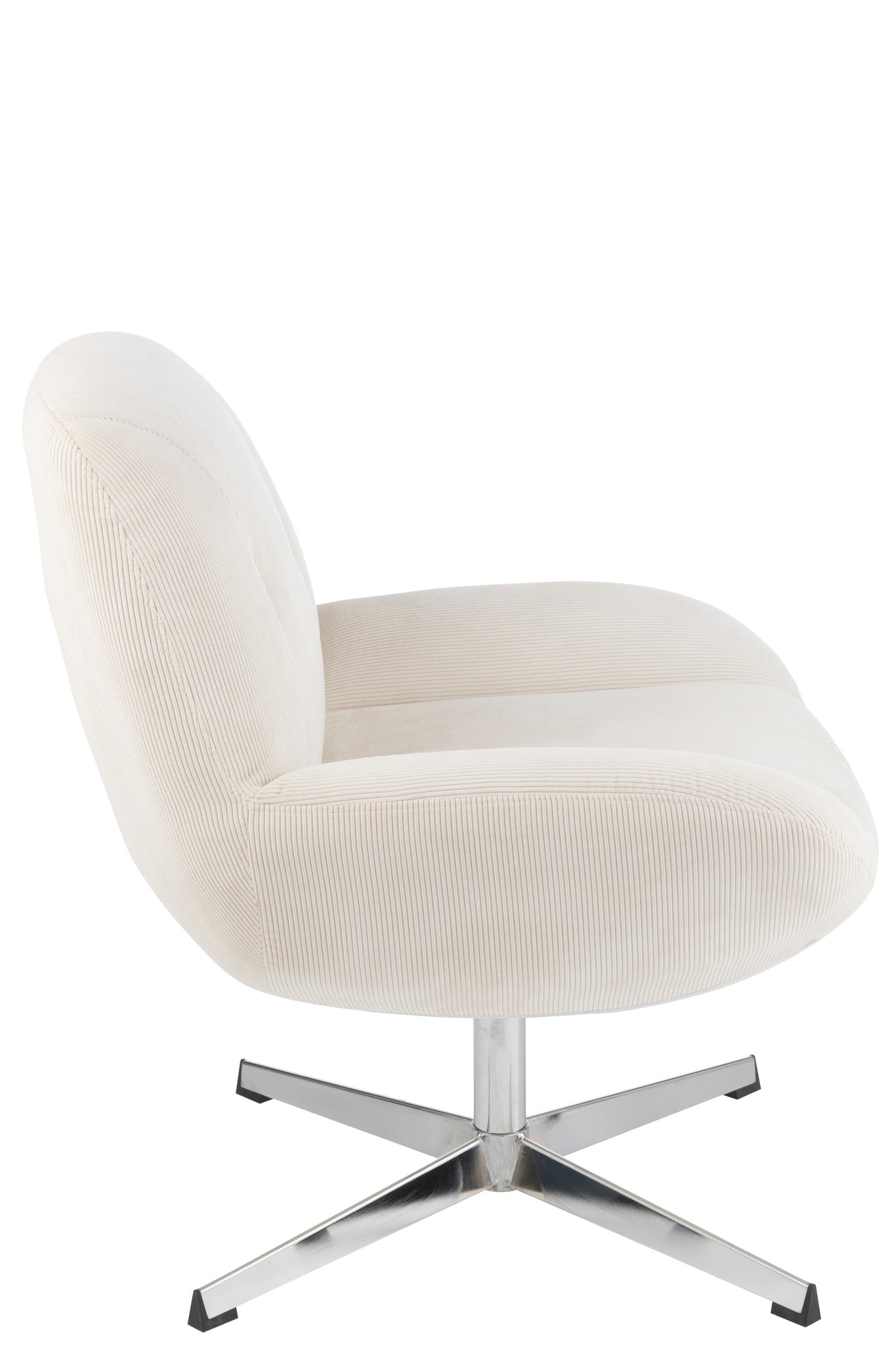 J-LINE LOUNGEFAUTEUIL CHILL METAAL/MULTIPLEX CRÈME/ZILVER - Tuincentrum Lopik