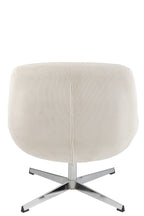 J-LINE LOUNGEFAUTEUIL CHILL METAAL/MULTIPLEX CRÈME/ZILVER - Tuincentrum Lopik