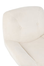 J-LINE LOUNGEFAUTEUIL CHILL METAAL/MULTIPLEX CRÈME/ZILVER - Tuincentrum Lopik
