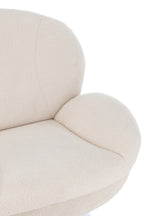 Relaxstoel + Voetenbank Lay Metaal/Multiplex Crème/Zilver - Tuincentrum Lopik