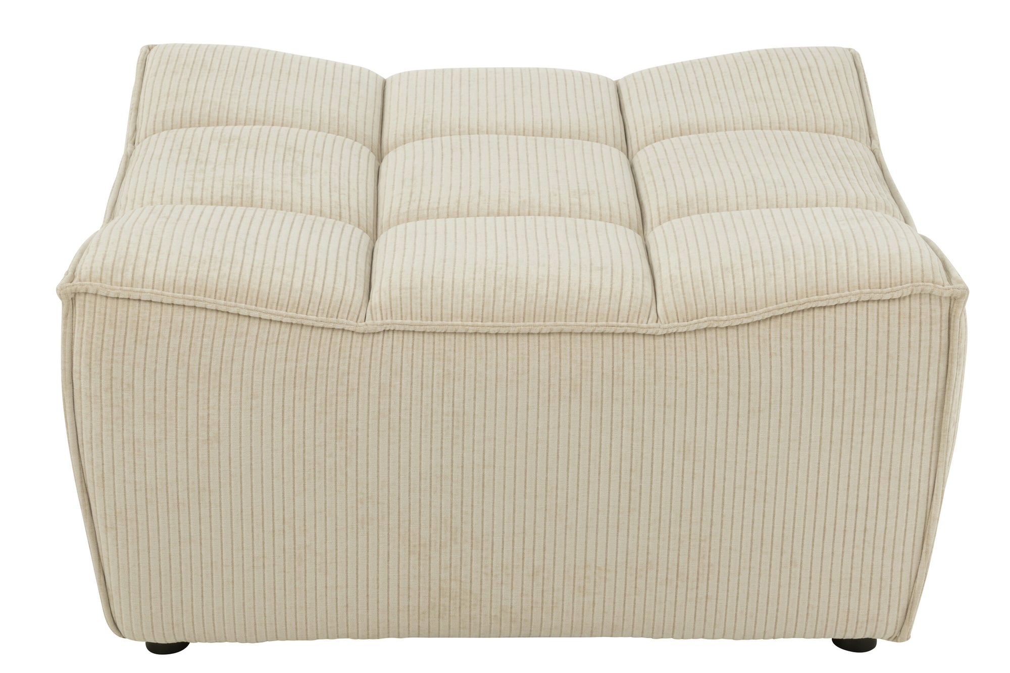 J-LINE OTTOMAN GRID, POPULIERENHOUT/SCHUIM, BEIGE - Tuincentrum Lopik