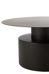 Salontafel Rond Metaal Zwart - Tuincentrum Lopik