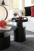 Salontafel Rond Metaal Zwart - Tuincentrum Lopik