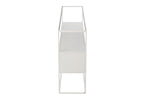 Console Vierkant Metaal/Glas Wit - Tuincentrum Lopik