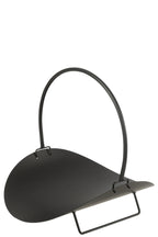 J-LINE HOUTMAND METAAL ZWART - 48 X 43 X H47 CM