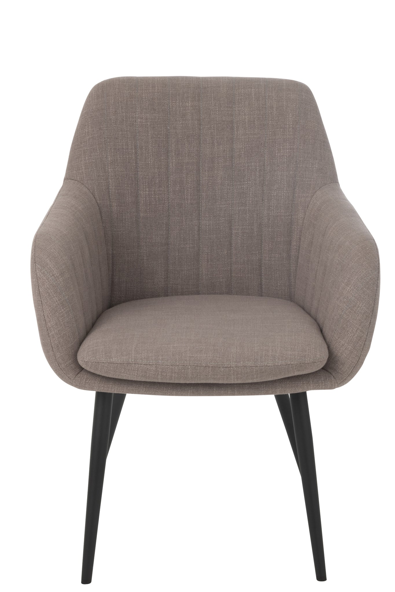 J-LINE STOEL MILES STAAL/SCHUIM TAUPE - Tuincentrum Lopik