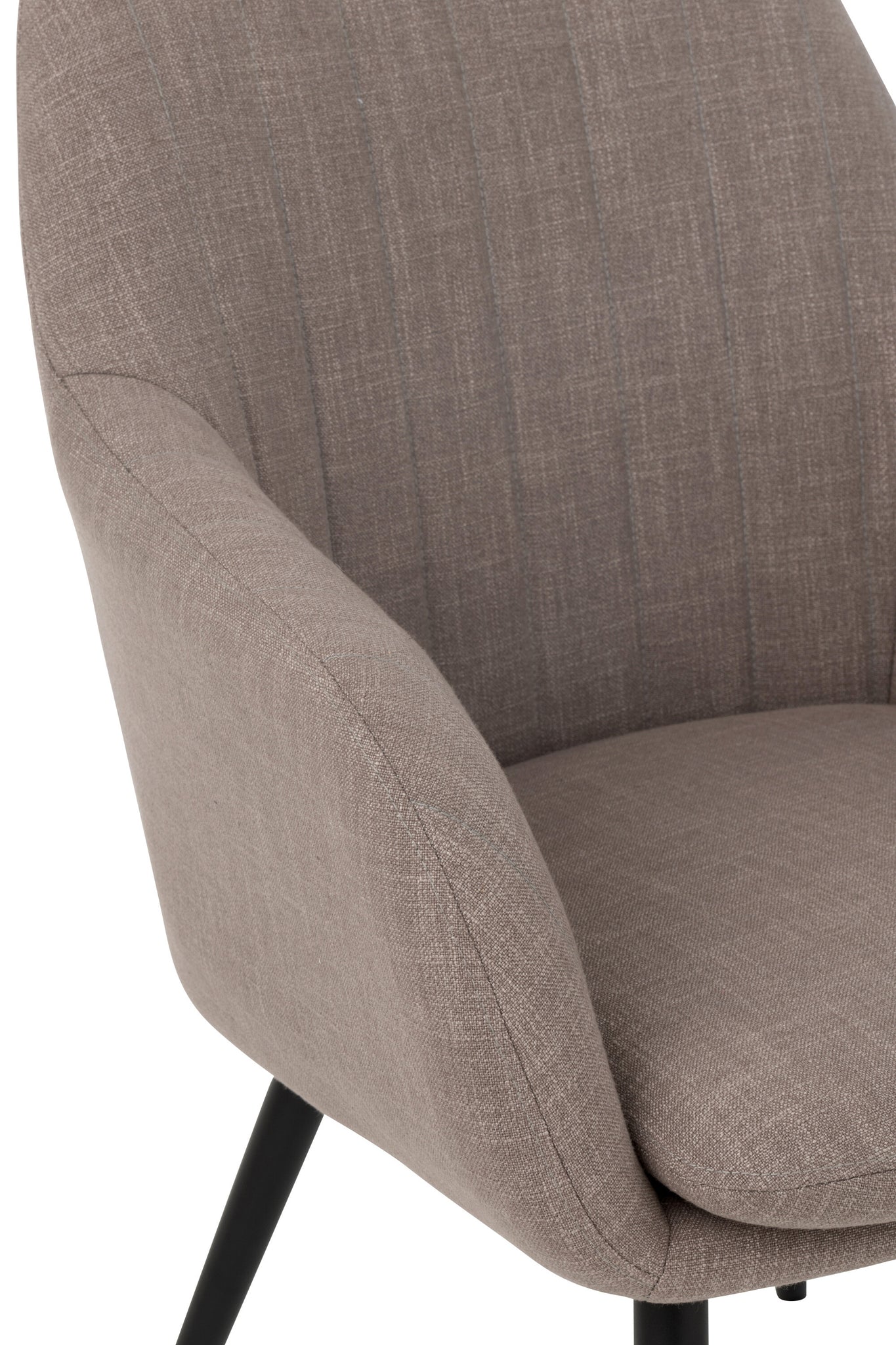 J-LINE STOEL MILES STAAL/SCHUIM TAUPE - Tuincentrum Lopik