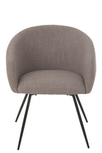 J-LINE STOEL WALES STAAL/SCHUIM TAUPE - Tuincentrum Lopik