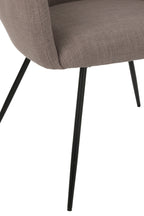 J-LINE STOEL WALES STAAL/SCHUIM TAUPE - Tuincentrum Lopik