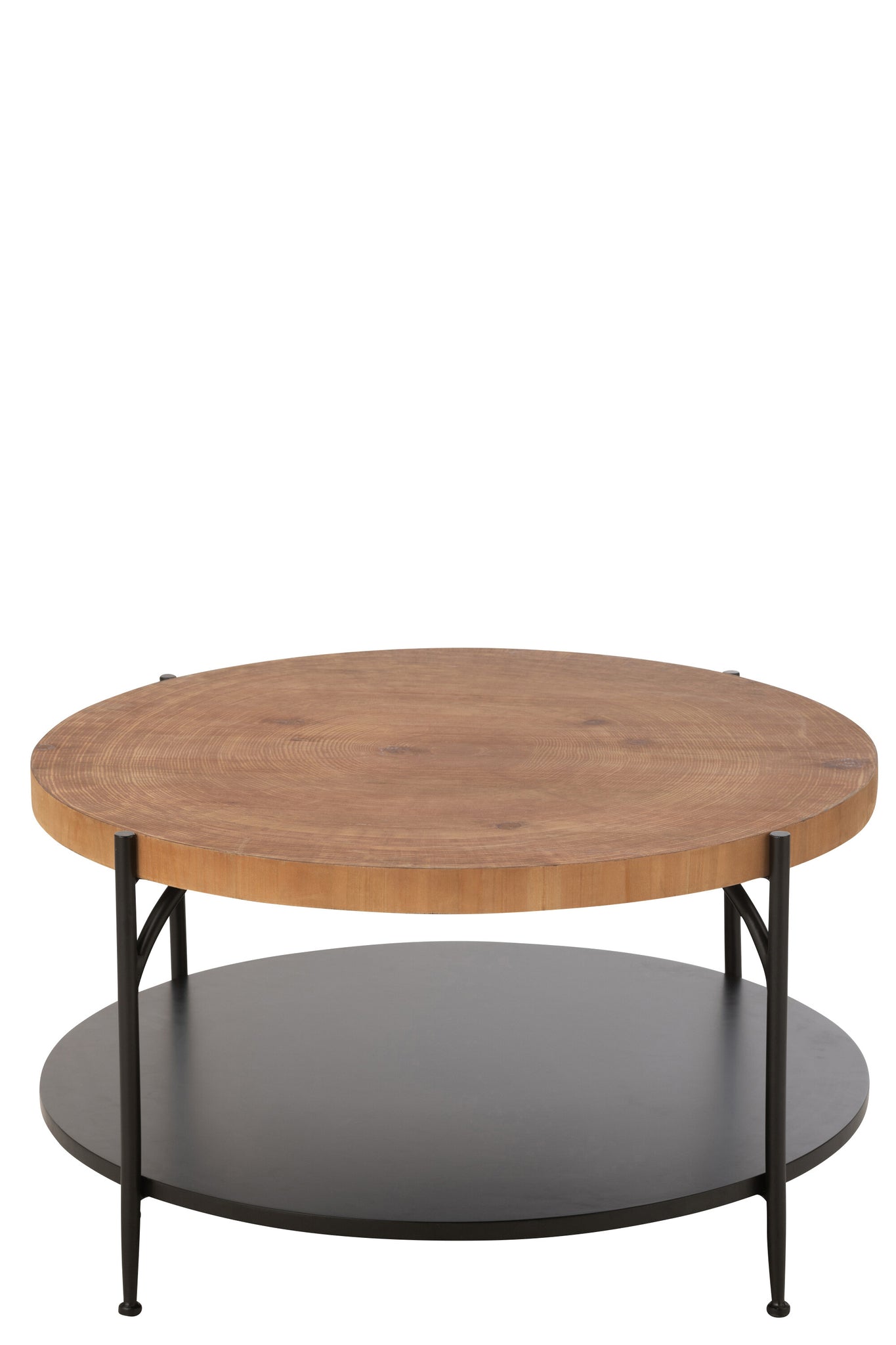 Salontafel Voni Mdf/IJzer Zwart/Natuurlijk - Tuincentrum Lopik