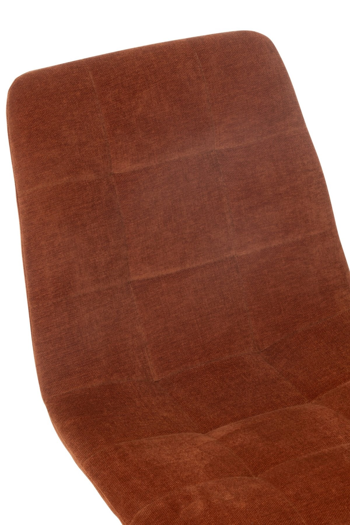 J-LINE EETKAMERSTOEL CLARK METAAL/POLYESTER ROEST